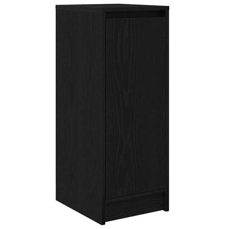 Dulap Pantofi Stejar Negru 29,5x34x76 cm Lemn prelucrat