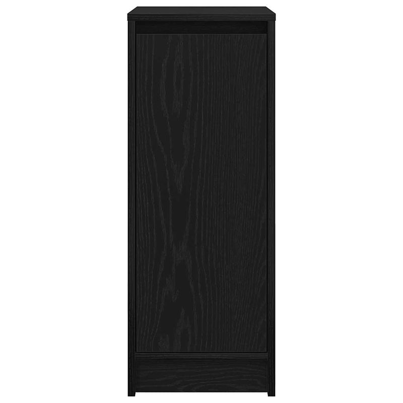 Dulap Pantofi Stejar Negru 29,5x34x76 cm Lemn prelucrat