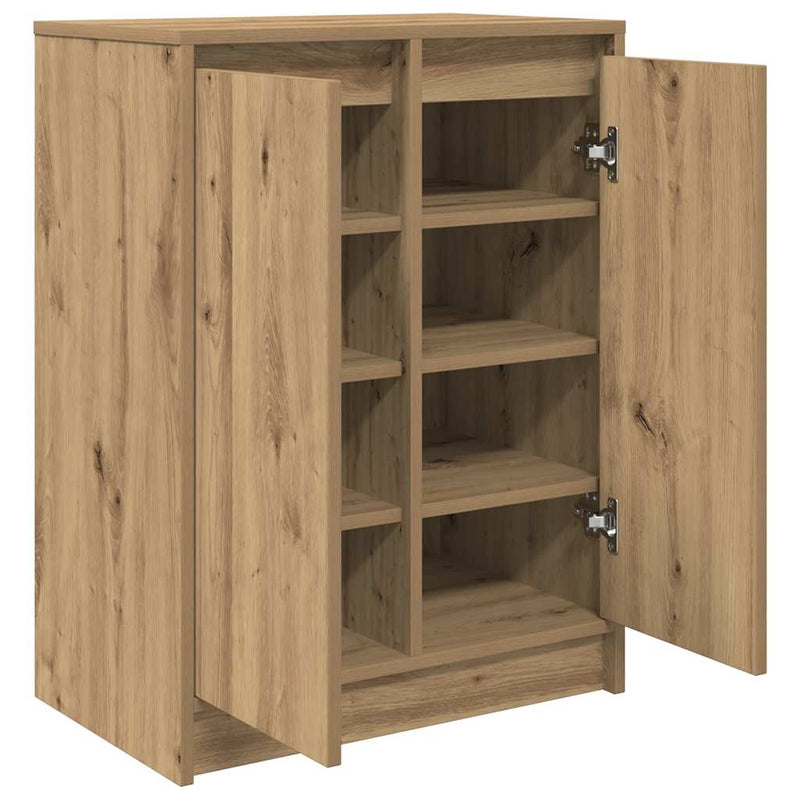 Dulap Pantofi Artisan Stejar 57x34x76 cm Lemn prelucrat