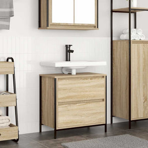 Dulap pentru baie cu sertare Stejar Sonoma 60x34,5x60 cm