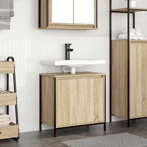 Dulap pentru lavoar baie Stejar Sonoma 60x34,5x60 cm