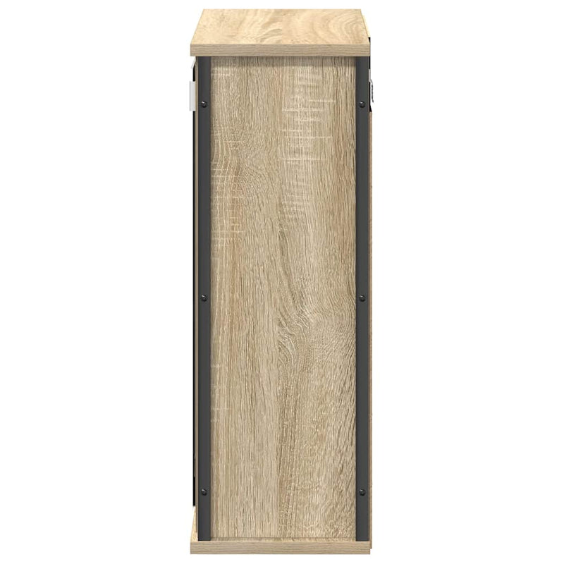 Dulap de baie cu oglindă Stejar Sonoma 50x21x60 cm
