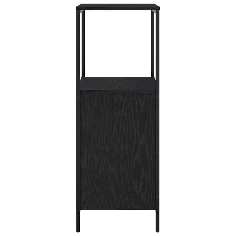 Dulap de baie cu rafturi Stejar negru 36x35x95 cm