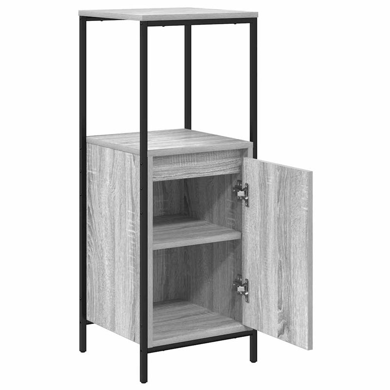 Dulap de baie cu rafturi Gri Sonoma 36x35x95 cm