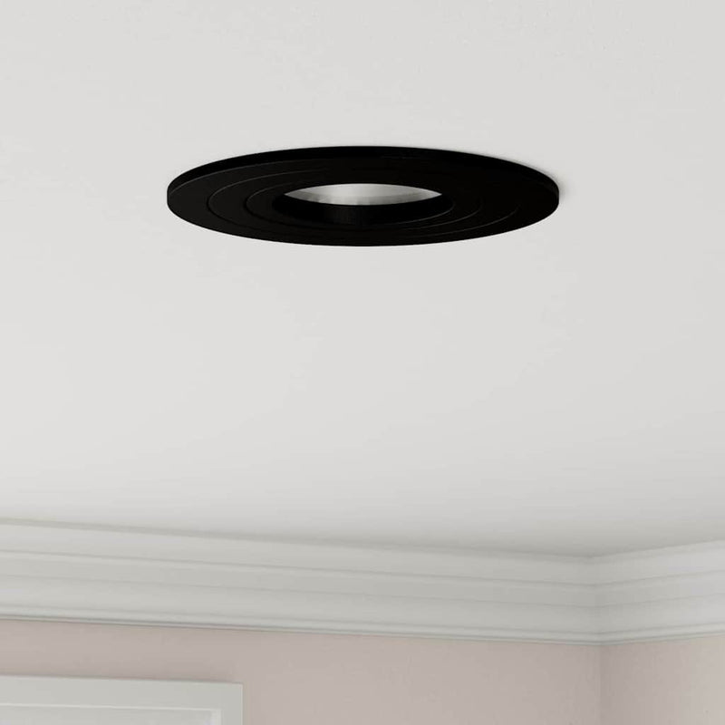 Spot 24 buc. Negru 9 x 9 x 2 cm Aluminiu