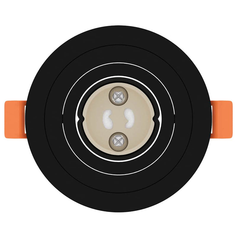 Spot 24 buc. Negru 9 x 9 x 2 cm Aluminiu