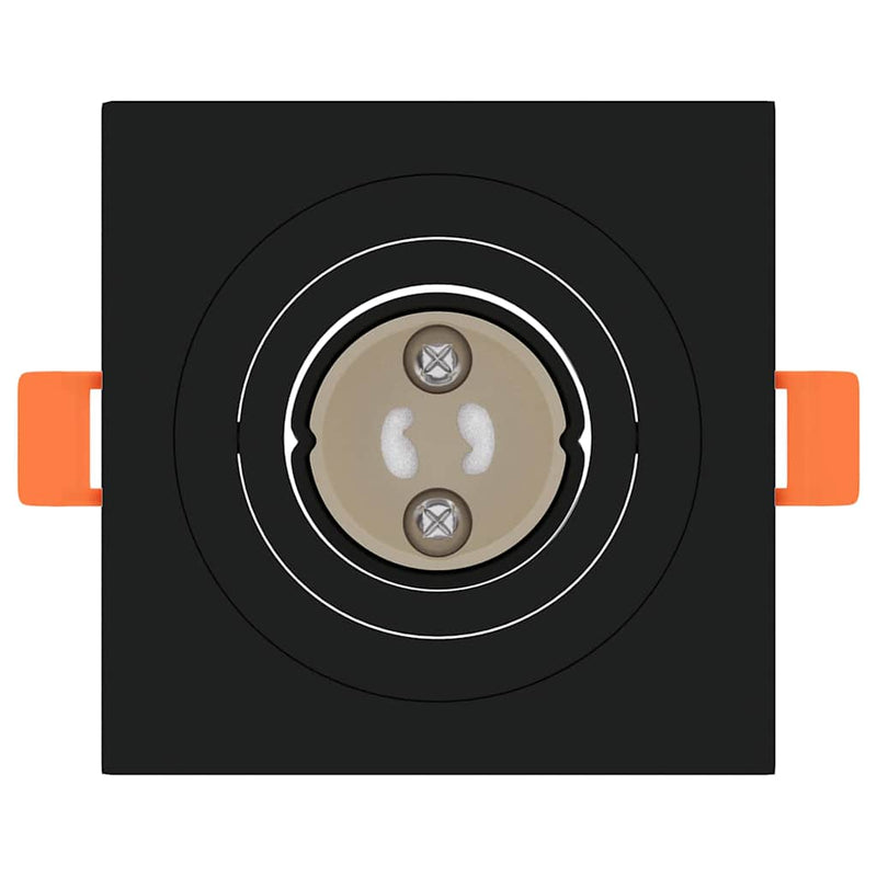 Spot 24 buc. Negru 9 x 9 x 2 cm Aluminiu