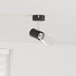 Spot de tavan Negru 6,5 x 6 x 11,5 cm Metal