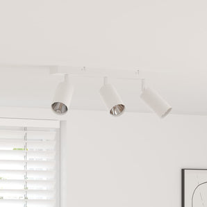 Spot de tavan cu lumina reflectoarelor Alb 38 x 6 x 16 cm Metal