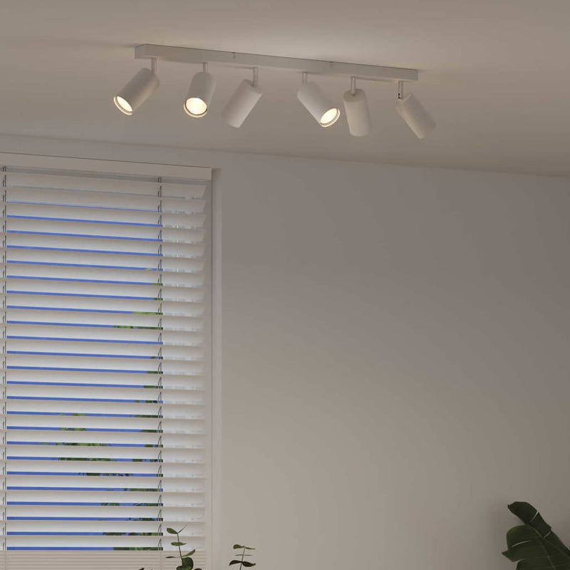 Spot de tavan cu lumina reflectoarelor Alb 73 x 6 x 16 cm Metal