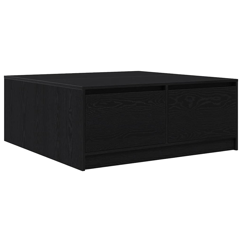 Masuta de cafea cu sertare Stejar negru 100x100x40 cm