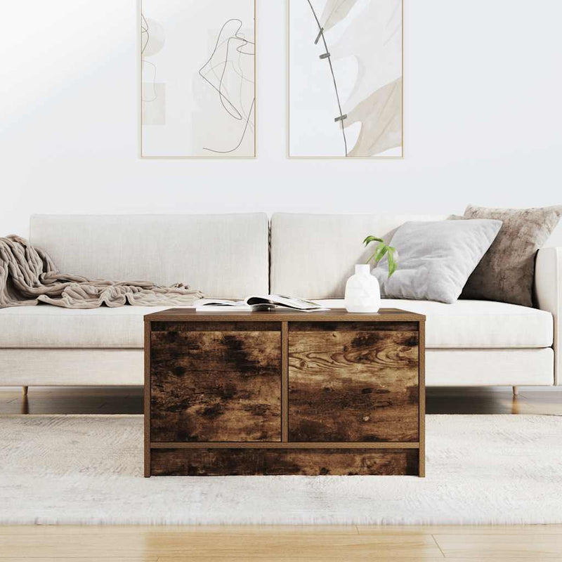 Masuta de cafea cu sertare Stejar afumat 70,5x70x40 cm