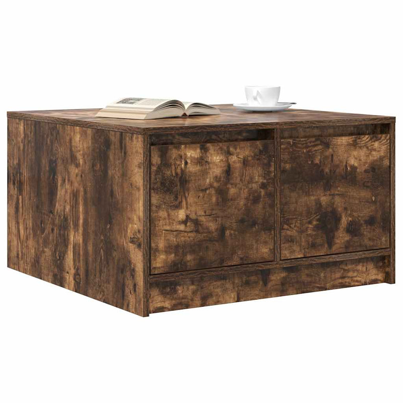 Masuta de cafea cu sertare Stejar afumat 70,5x70x40 cm
