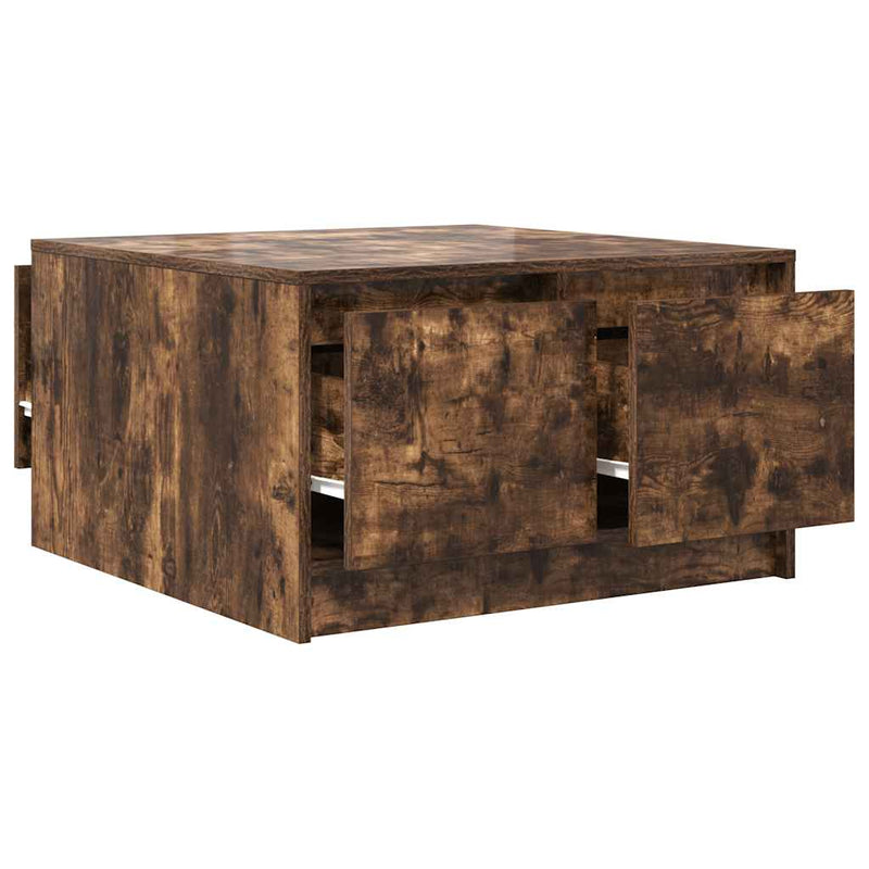 Masuta de cafea cu sertare Stejar afumat 70,5x70x40 cm