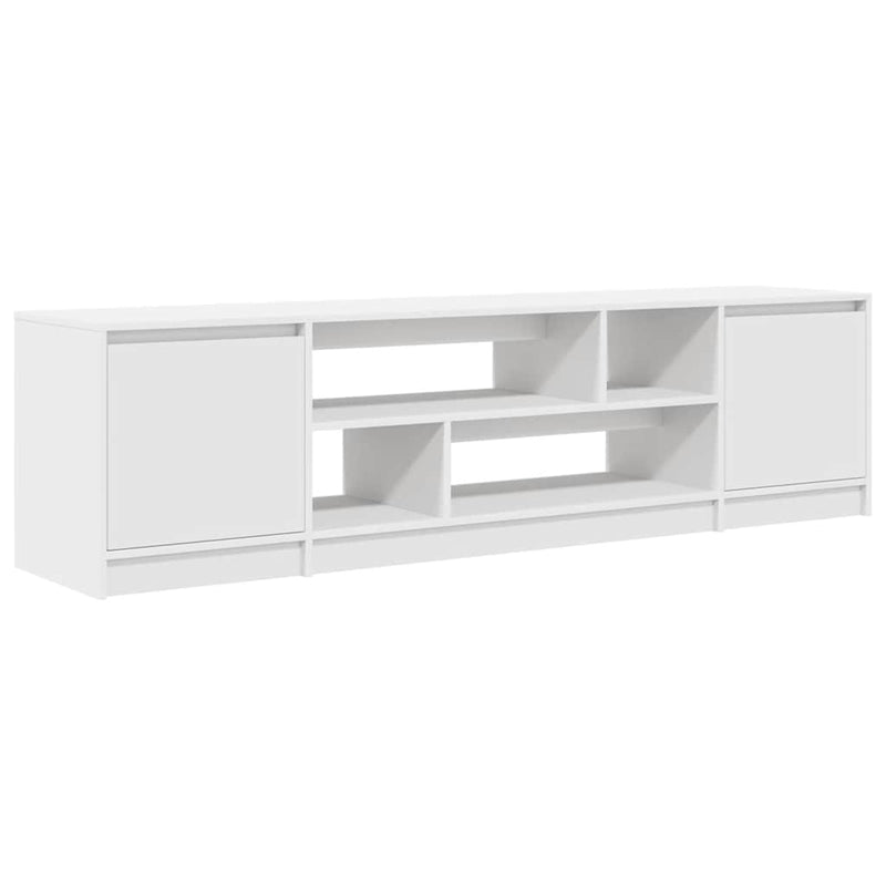 Dulap TV alb 188,5x41x50 cm lemn prelucrat