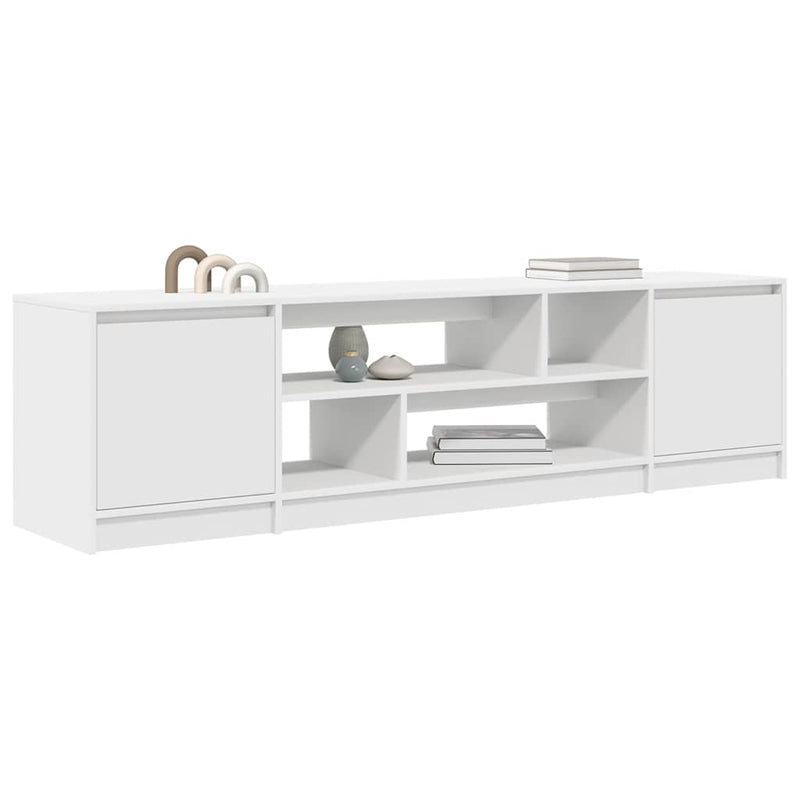 Dulap TV alb 188,5x41x50 cm lemn prelucrat