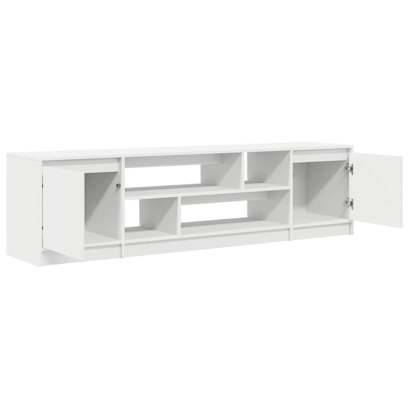 Dulap TV alb 188,5x41x50 cm lemn prelucrat