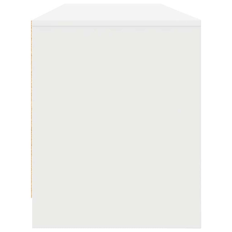 Dulap TV alb 188,5x41x50 cm lemn prelucrat