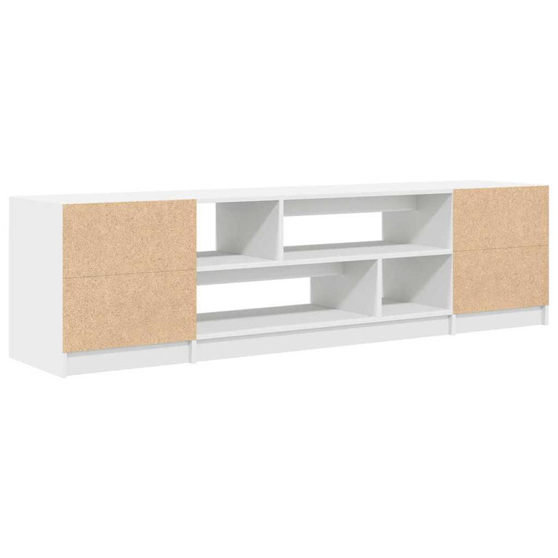 Dulap TV alb 188,5x41x50 cm lemn prelucrat