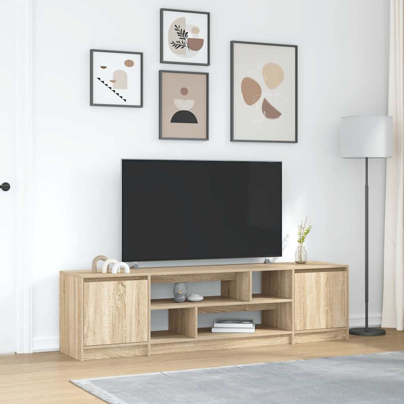 Comodă TV, stejar sonoma, 188,5x41x50 cm, lemn compozit