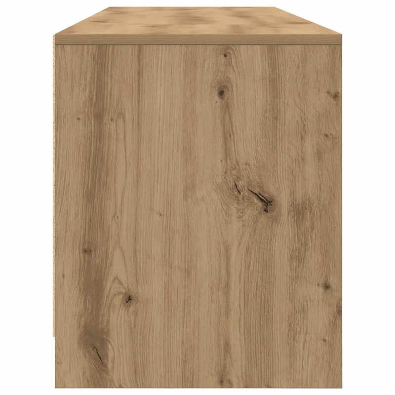Dulap TV, stejar artizanal, 188,5x41x50 cm, lemn prelucrat