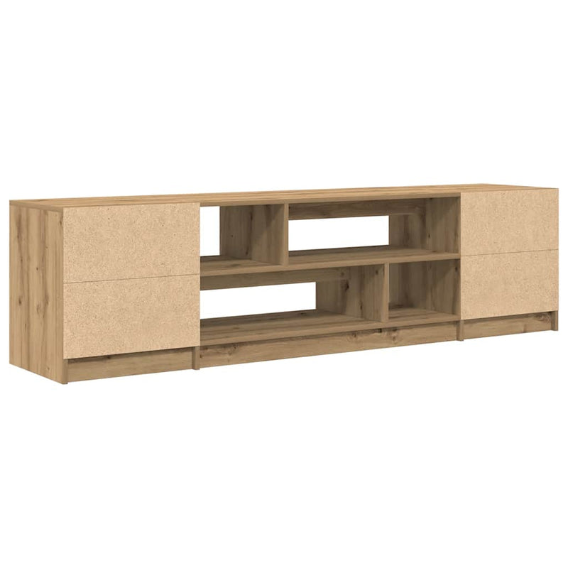 Dulap TV, stejar artizanal, 188,5x41x50 cm, lemn prelucrat