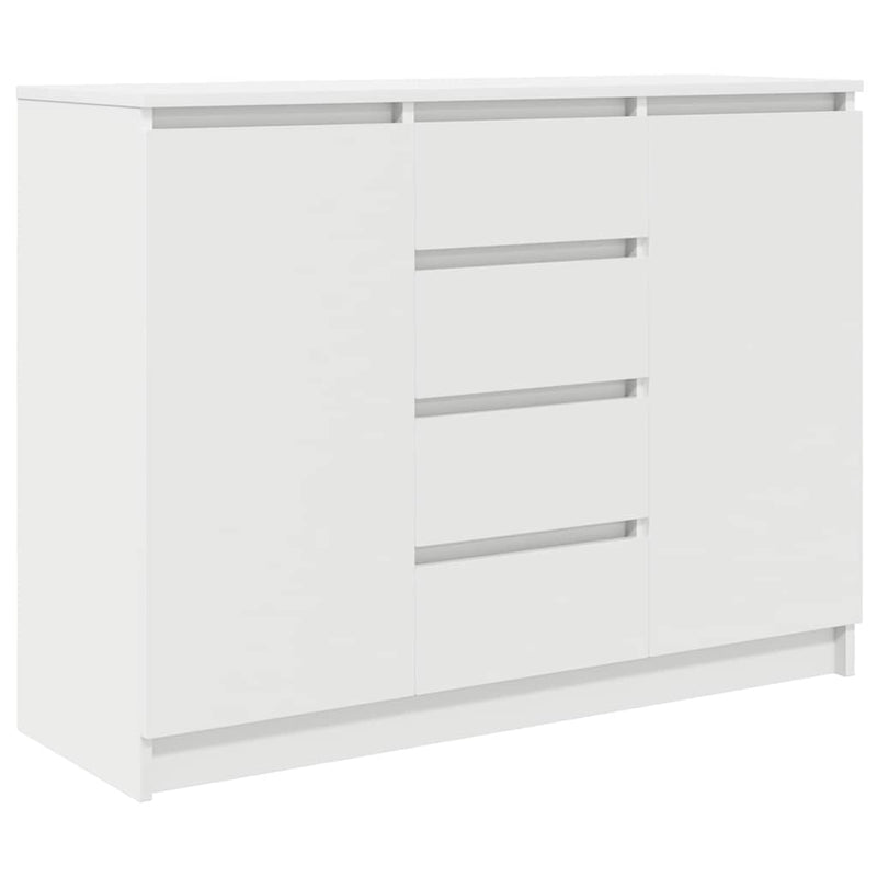 Bufetă cu sertare Alb 100,5x35x76 cm Lemn prelucrat