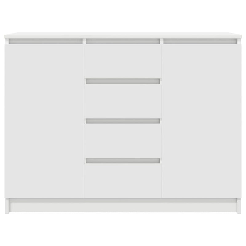 Bufetă cu sertare Alb 100,5x35x76 cm Lemn prelucrat