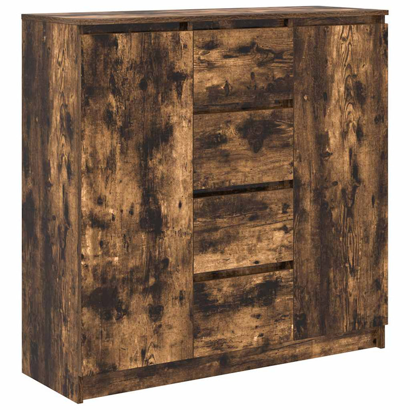 Bufetă cu sertare Stejar afumat 100,5x35x98,5 cm Lemn prelucrat