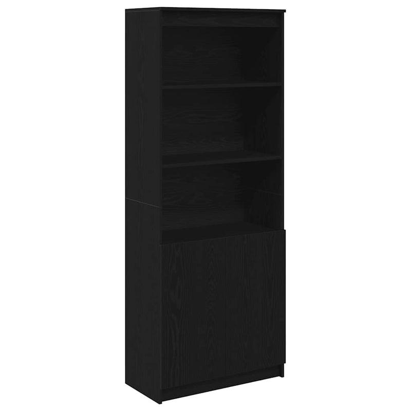 Tablou Stejar negru 70x35x180 cm Lemn prelucrat