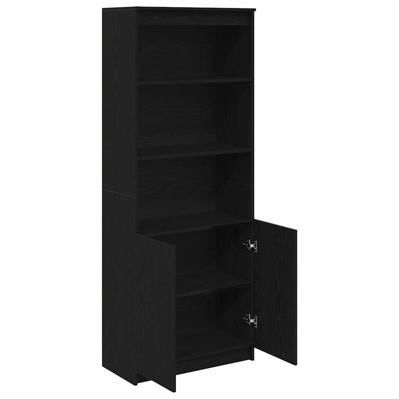 Tablou Stejar negru 70x35x180 cm Lemn prelucrat