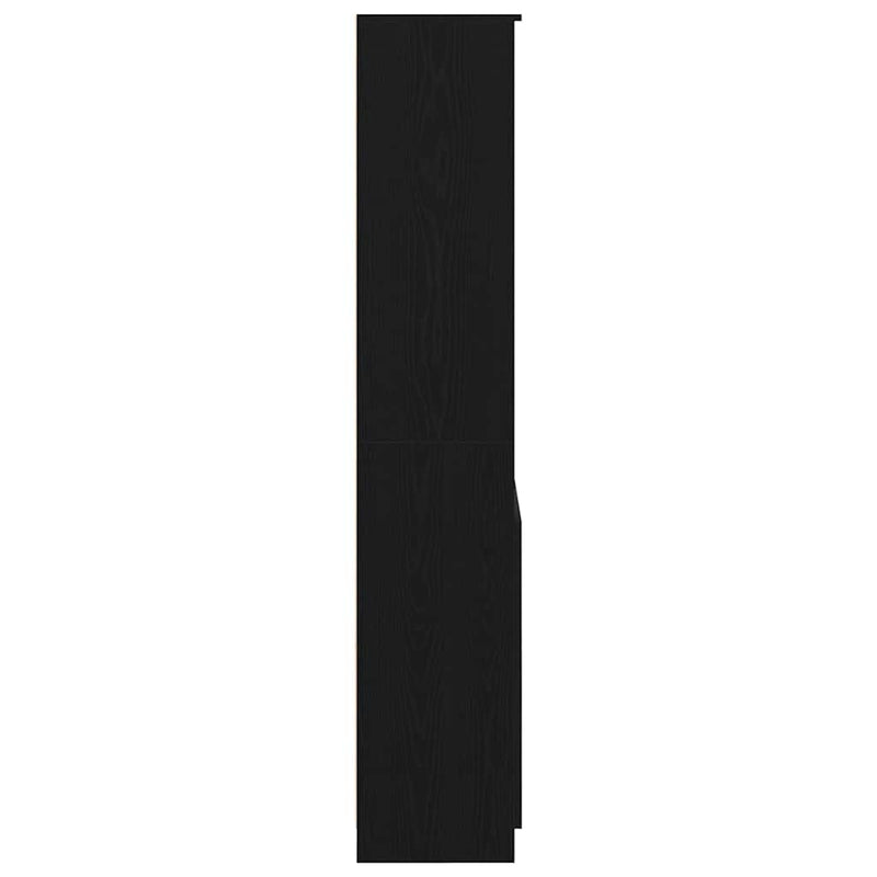 Tablou Stejar negru 70x35x180 cm Lemn prelucrat