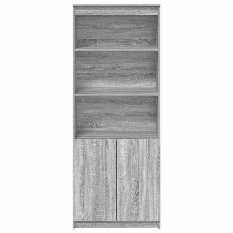 Dulap înalt, gri sonoma, 70x35x180 cm, lemn prelucrat
