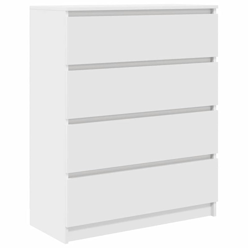 Bufetă albă 80x35x99 cm lemn prelucrat
