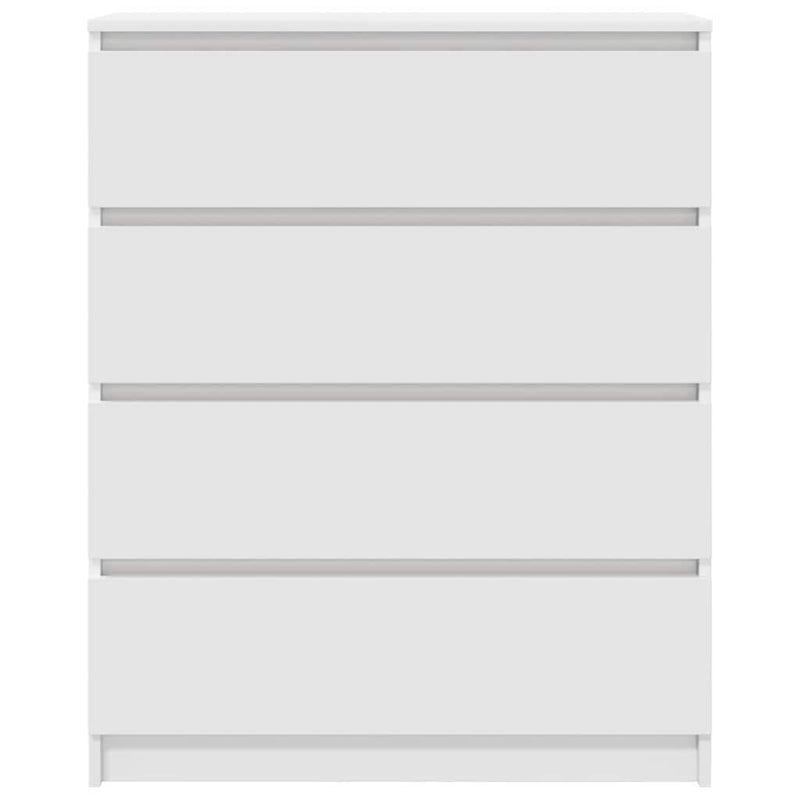 Bufetă albă 80x35x99 cm lemn prelucrat