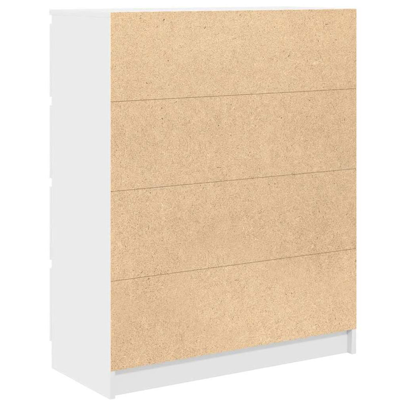 Bufetă albă 80x35x99 cm lemn prelucrat