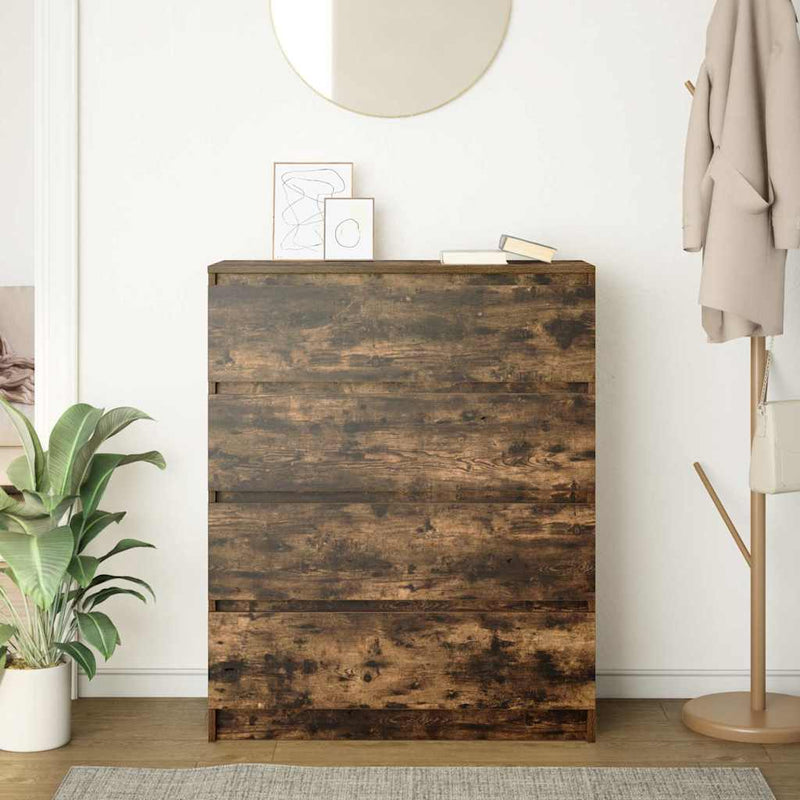 Bufetă Stejar afumat 80x35x99 cm Lemn prelucrat