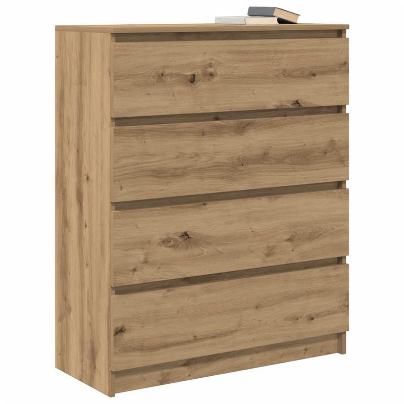 Bufetă Stejar Artisan 80x35x99 cm Lemn prelucrat