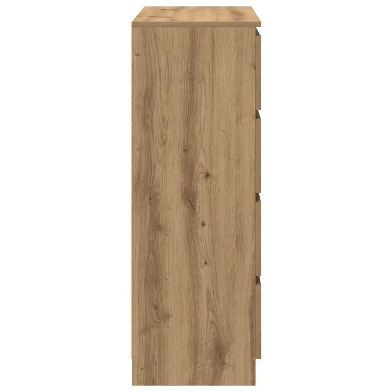 Bufetă Stejar Artisan 80x35x99 cm Lemn prelucrat