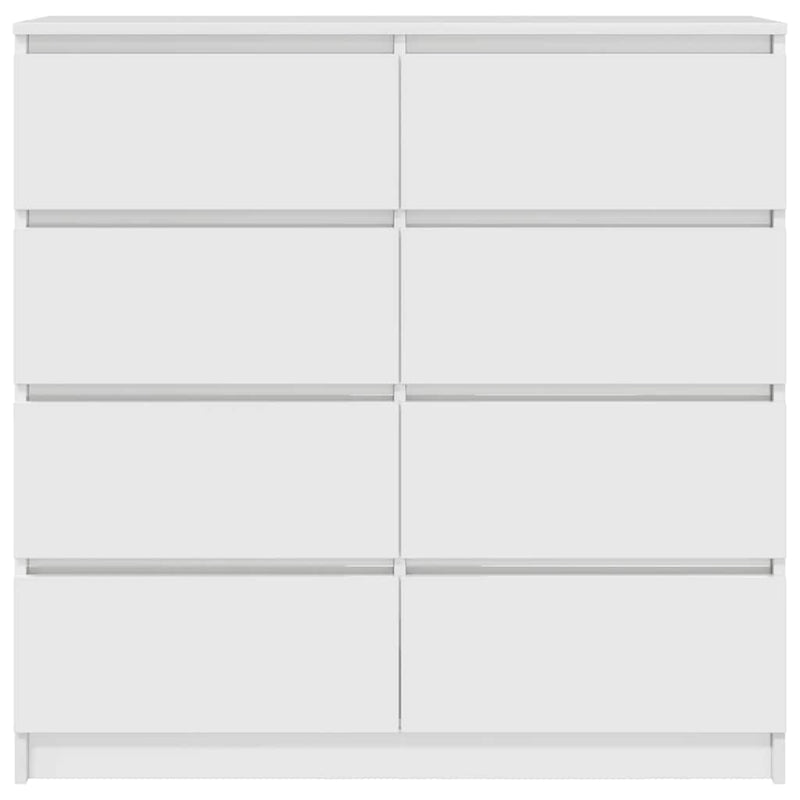 Bufetă albă 100x35x99 cm din lemn prelucrat