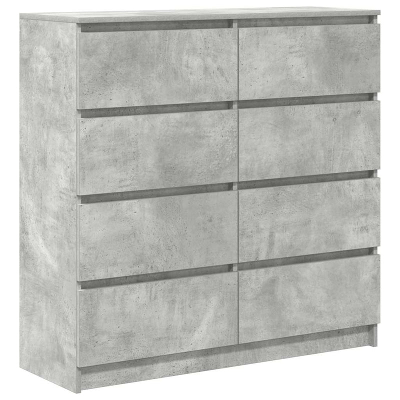Bufetă Gri Beton 100x35x99 cm Lemn prelucrat