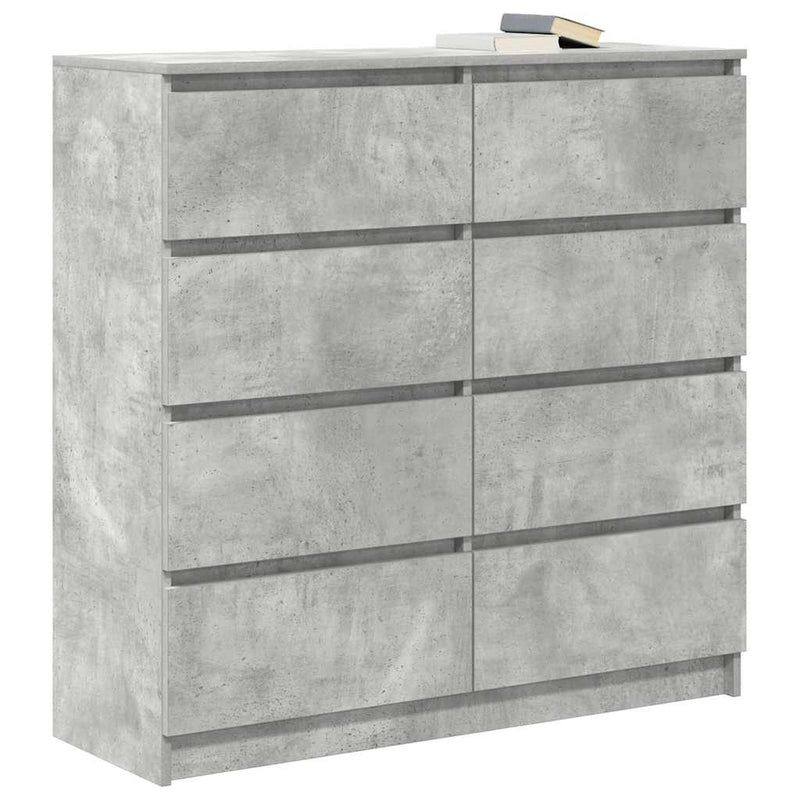 Bufetă Gri Beton 100x35x99 cm Lemn prelucrat
