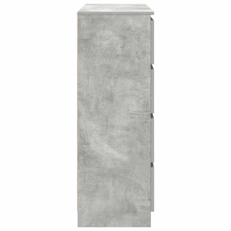 Bufetă Gri Beton 100x35x99 cm Lemn prelucrat