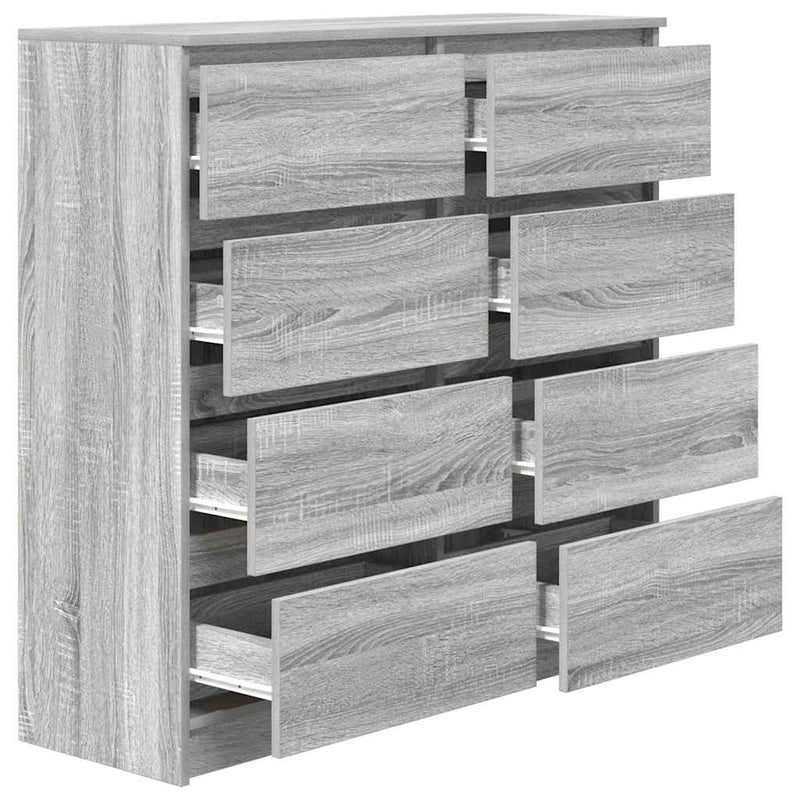 Bufetă gri Sonoma 100x35x99 cm Lemn prelucrat