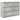 Bufetă Gri Beton 100x35x76 cm Lemn prelucrat