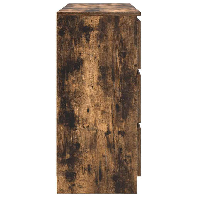 Dulap, stejar fumuriu, 100x35x76 cm, lemn compozit