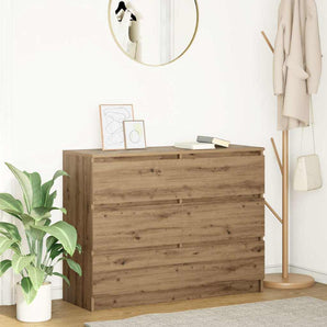 Bufetă Stejar Artisan 100x35x76 cm Lemn prelucrat