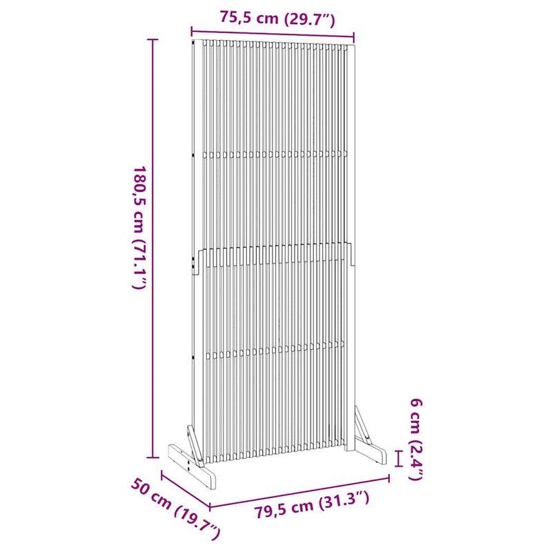 Ecran de confidențialitate pentru, interior/exterior, 180,5 cm