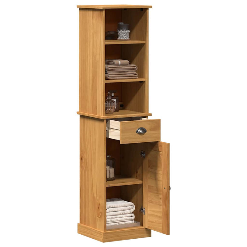 Set de mobilier pentru baie VIGO 2 buc. Maro și Maro Miere