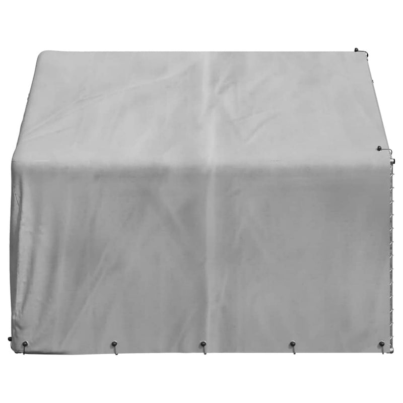 Cușcă pentru câini de exterior cu capac 2x2x1,5 m, oțel galvanizat